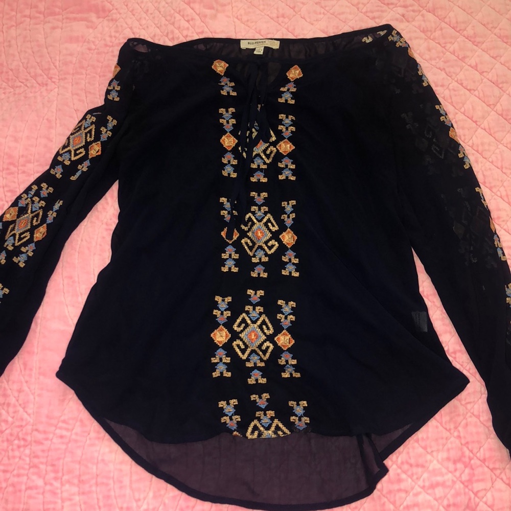 sheer blouse